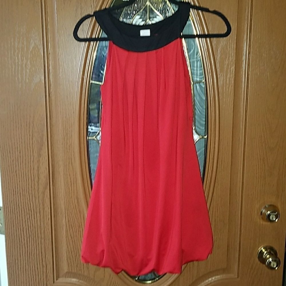 Body Central Red Bubble Dress SZ S EUC